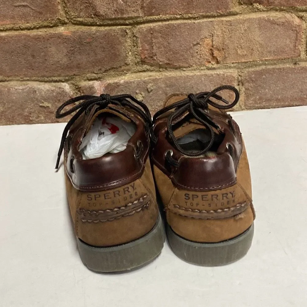 Sperry Brown Leeward Boat Shoe Size 8